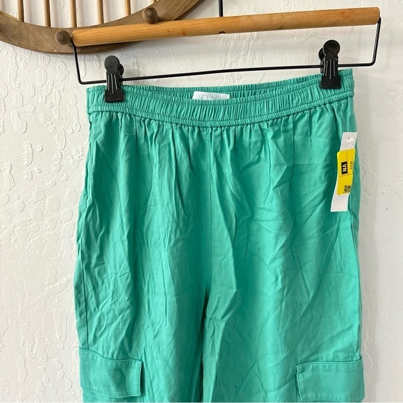 ABOUND Nordstrom Cargo Jogger Pants X Small Green Marine Elastic Waist Pull On - Picture 5 of 6